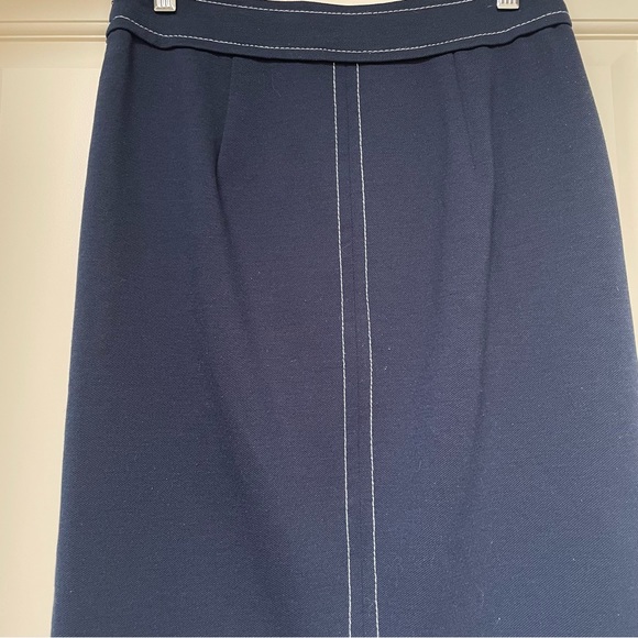 Banana Republic Navy Blue Pencil Skirt - Picture 3 of 6